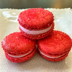 Raspberry French Macaron